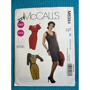 McCalls 6394 sewing pattern dress bodycon size 6 8